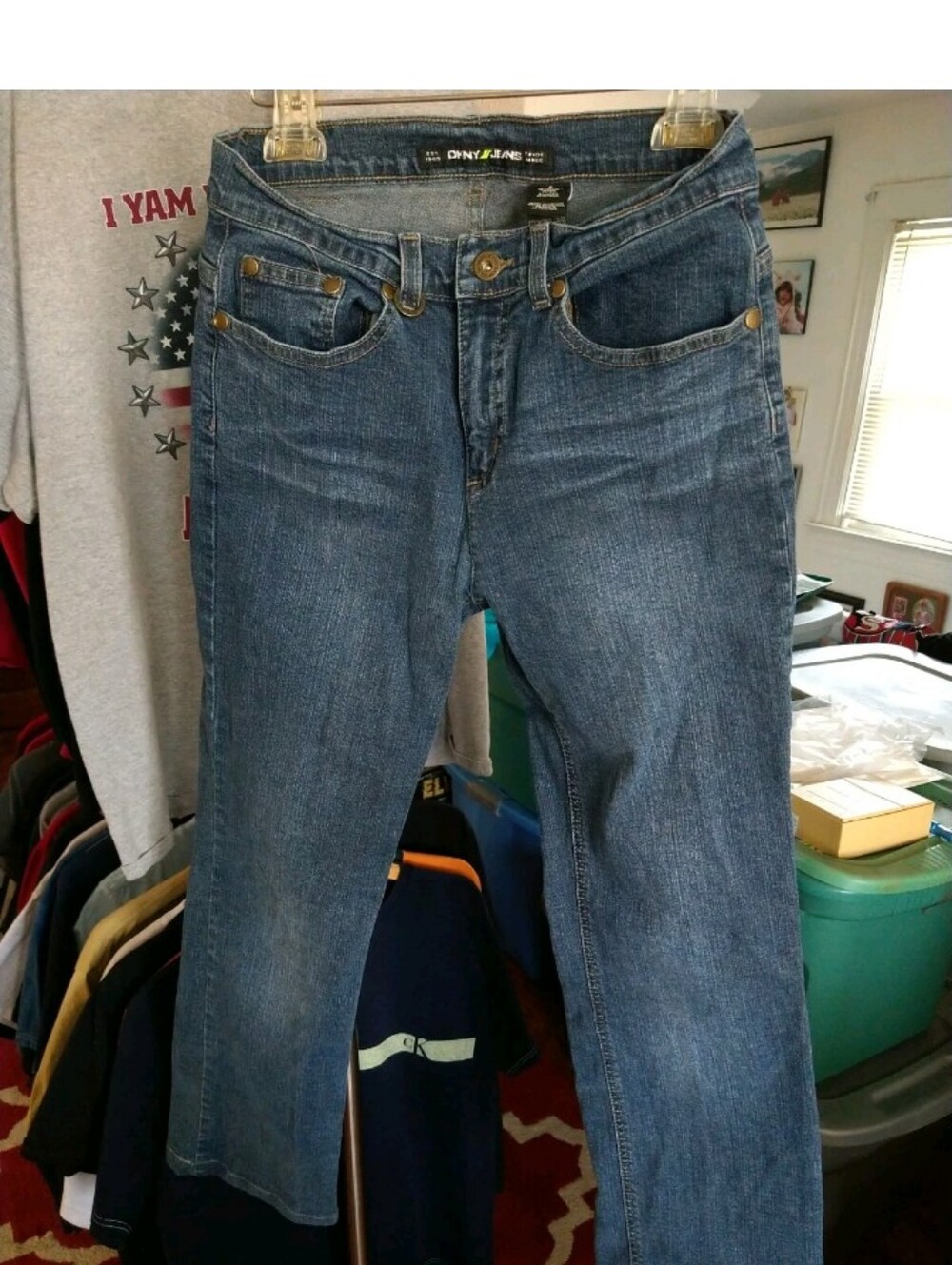 Vintage DKNY Ladies Jeans Size 6 Blue Denim